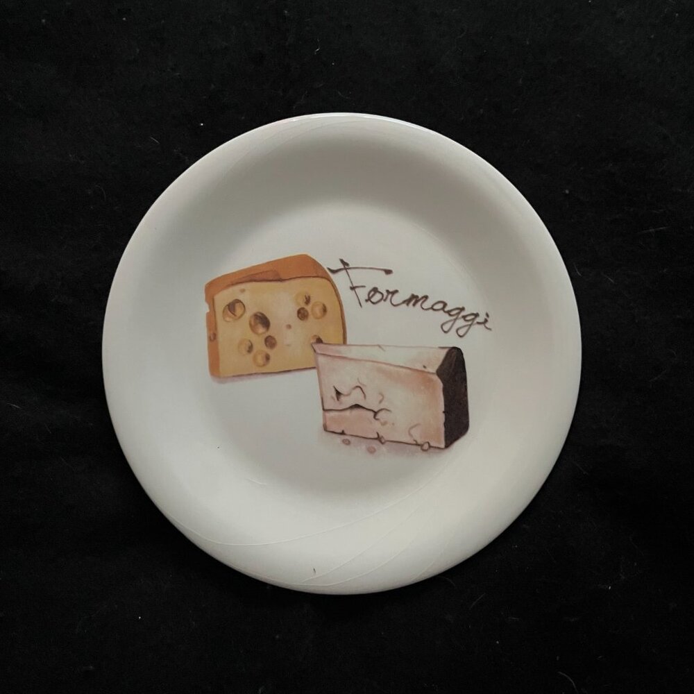 4 – Italian Ceramica Cuore “Formaggi” (“Cheese”) Ceramic Salad/Bread Plates - Picture 2 of 6